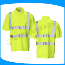 hot sale reflective tape t-shirt safety shirts for working, sporting, hiking